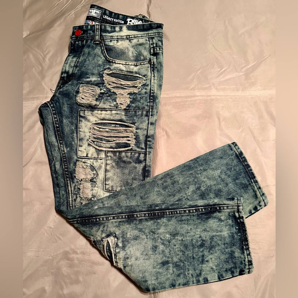 Men's Jordan Craig Distressed Jeans - Picture 2 of 4